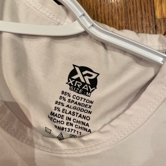 No Cap Graphic T-shirt Mens Medium White Red Xray - Picture 5 of 6